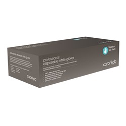 CARONLAB Nitrile glove - medium powder free - black